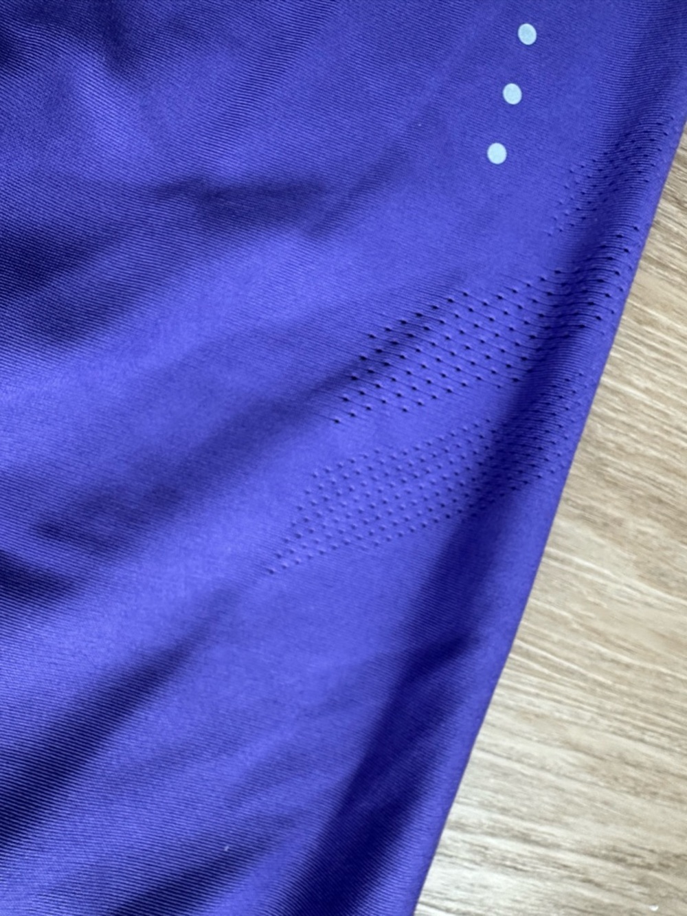 Nike Purple' Performance Leggings with Black Drawstring - Picture 5 of 9